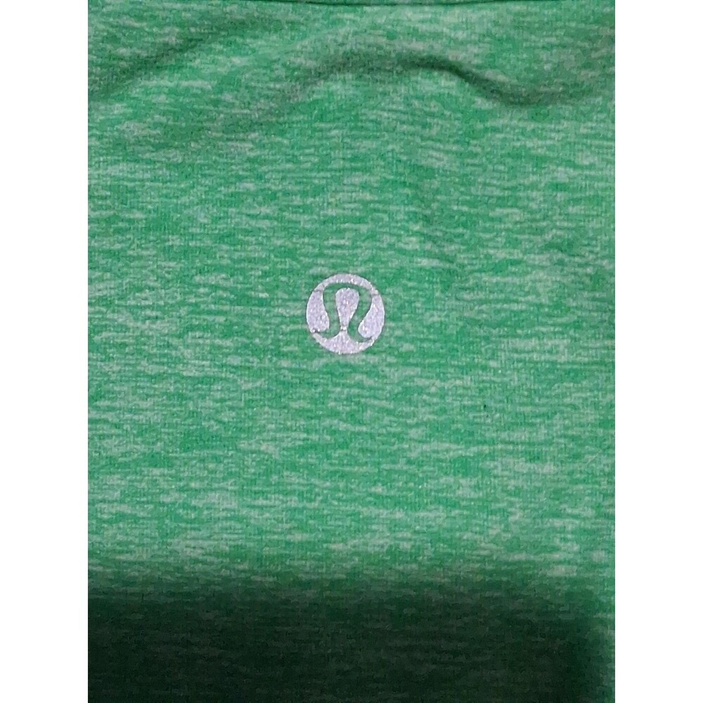 Lululemon Sweater Mens Large Green Running Yoga 1/4 Zip Pullover Active - Picture 4 of 7